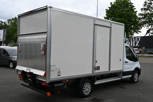 Ford E-Transit 390L Trend Bakwagen met Dhollandia laadklep Navigatie met camera, Zijdeur
