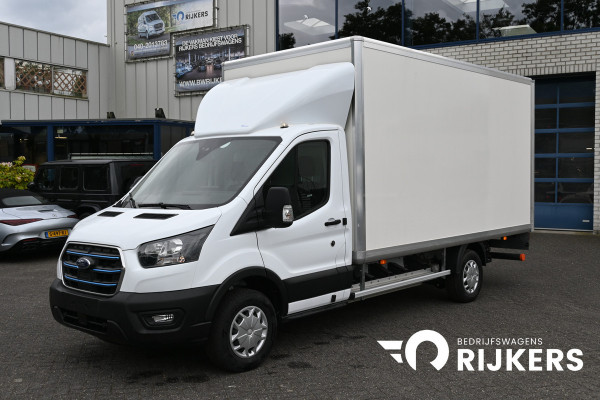 Ford E-Transit 390L Trend Bakwagen met Dhollandia laadklep Navigatie met camera, Zijdeur