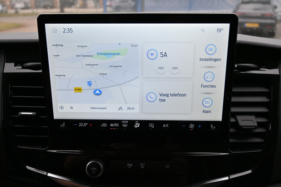 Ford E-Transit 390L Trend Bakwagen met Dhollandia laadklep Navigatie met camera, Zijdeur