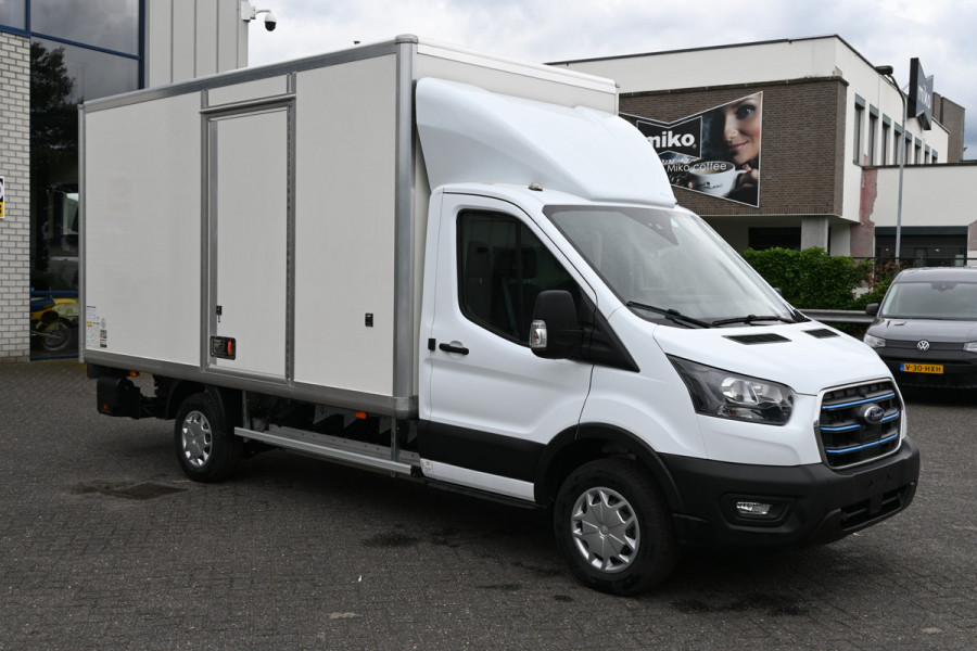 Ford E-Transit 390L Trend Bakwagen met Dhollandia laadklep Navigatie met camera, Zijdeur