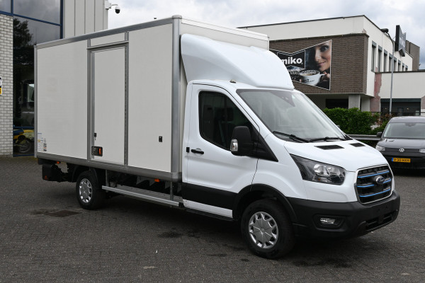 Ford E-Transit 390L Trend Bakwagen met Dhollandia laadklep Navigatie met camera, Zijdeur