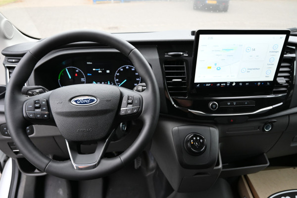 Ford E-Transit 390L Trend Bakwagen met Dhollandia laadklep Navigatie met camera, Zijdeur