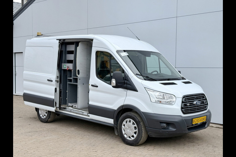 Ford Transit 2.0 TDCI 130PK Airco Cruise Control Parkeersensoren Stoelverwarming Zwaailampen Kastwand Inbouw