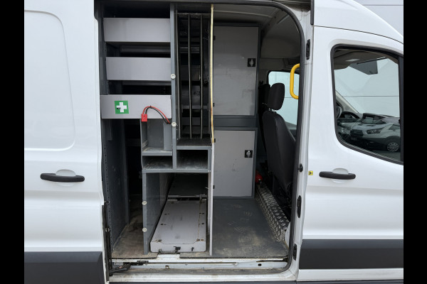 Ford Transit 2.0 TDCI 130PK Airco Cruise Control Parkeersensoren Stoelverwarming Zwaailampen Kastwand Inbouw