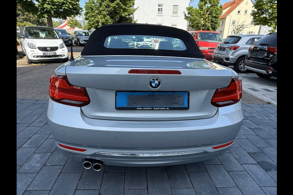 BMW 2 Serie Cabrio 220iA LUXURY ** ADAPT. LED, LEDER, NAVI, VERW. STUUR CAMERA, 18-inch LMV ** UNFALLFREI - Slechts 36.000km. ** ** INFORMEER OOK NAAR ONZE AANTREKKELIJKE FINANCIAL-LEASE TARIEVEN **