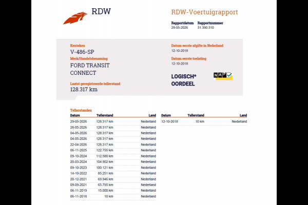 Ford Transit Connect 1.5TDCI L1 Marge Geen BTW 3-Persoons Trekhaak Airco Bluetooth Pdc Lmv Trend Schuifdeur Tussenwand 1e Particuliere Eigenaar 1.200KG Trekgewicht Origineel Nederlandse Auto