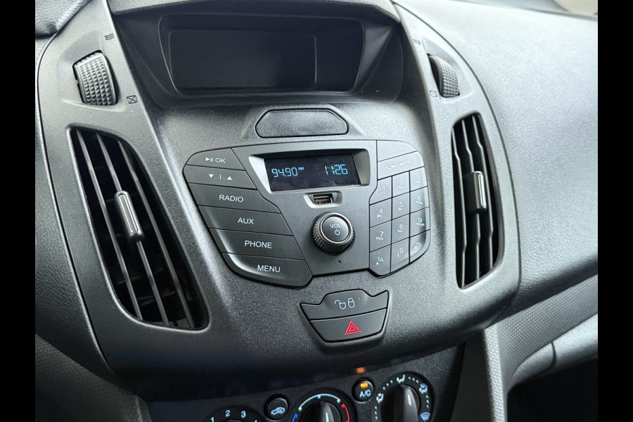 Ford Transit Connect 1.5TDCI L1 Marge Geen BTW 3-Persoons Trekhaak Airco Bluetooth Pdc Lmv Trend Schuifdeur Tussenwand 1e Particuliere Eigenaar 1.200KG Trekgewicht Origineel Nederlandse Auto