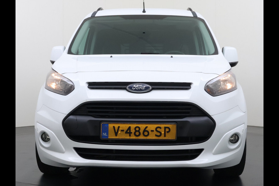 Ford Transit Connect 1.5TDCI L1 Marge Geen BTW 3-Persoons Trekhaak Airco Bluetooth Pdc Lmv Trend Schuifdeur Tussenwand 1e Particuliere Eigenaar 1.200KG Trekgewicht Origineel Nederlandse Auto