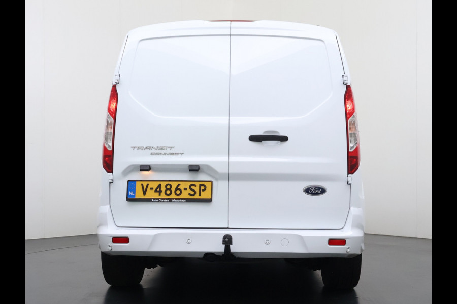 Ford Transit Connect 1.5TDCI L1 Marge Geen BTW 3-Persoons Trekhaak Airco Bluetooth Pdc Lmv Trend Schuifdeur Tussenwand 1e Particuliere Eigenaar 1.200KG Trekgewicht Origineel Nederlandse Auto