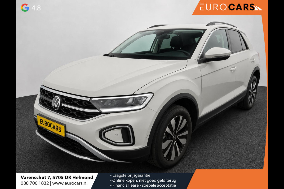 Volkswagen T-Roc 1.0 TSI 85 kW Move Discover Media Navi Digital Cockpit App-Connect DAB Climatronic Stoelverwarming Privacy Glass Park Assist Lane Assist Front Assist 17 inch LM Velgen Ascot Gray