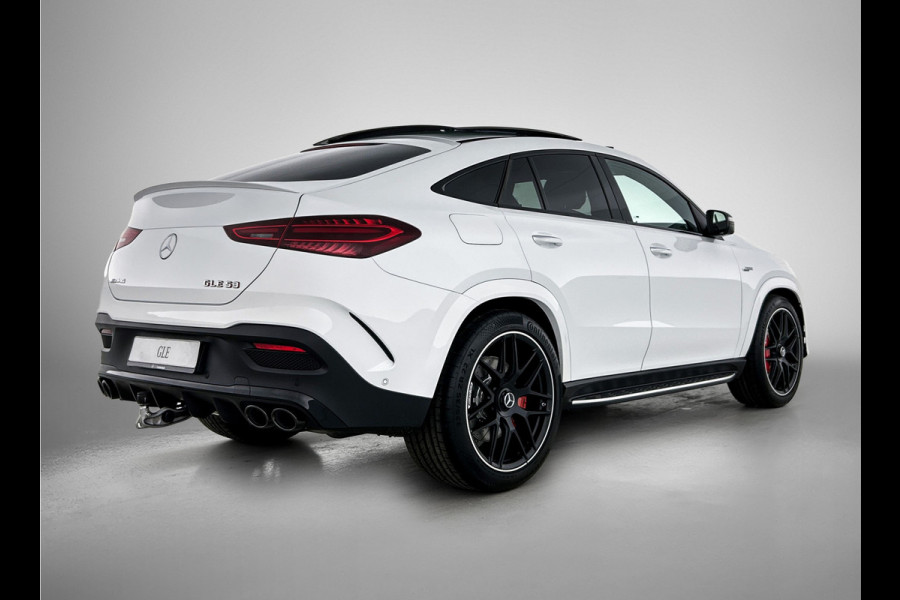Mercedes-Benz GLE Coupé AMG 53 Hybrid 4MATIC+ Night Edition Premium Plus | Winterpakket | Remklauwen in rood | Sierelementen AMG carbon | Stoelventilatie voor | 22 inch kruisspaaks AMG-velgen | Trekhaak | Panoramaschuifdak | 360° camera |