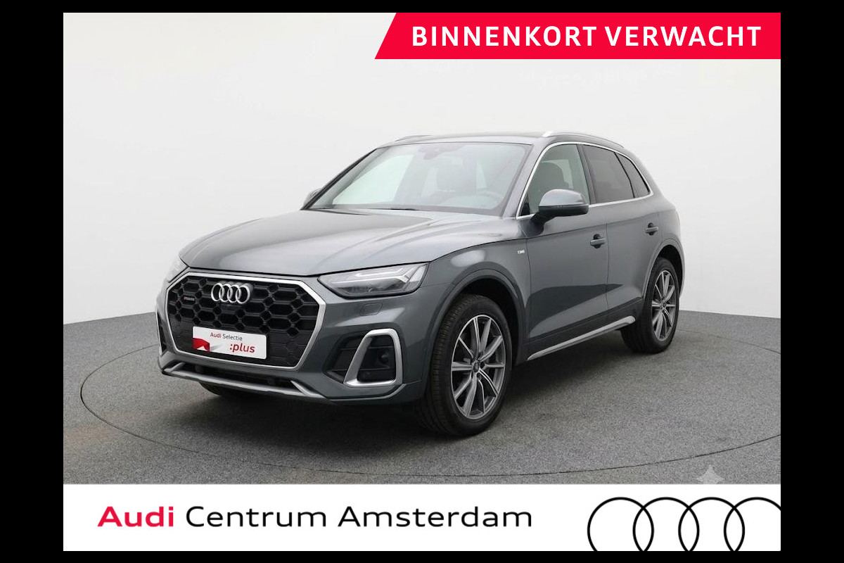 Audi Q5 50 TFSI e S edition 299pk | Panoramdak | 20 Inch Audi Sport velgen | Verwarmbare voorstoelen | Pack Tour | Pack Parking | Matrix Led verlichting