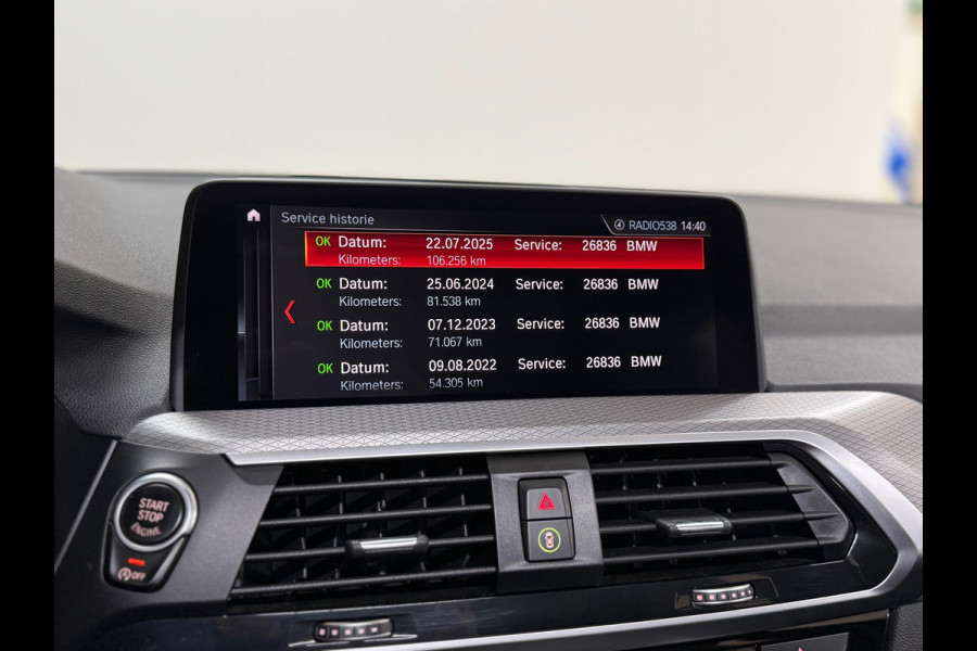 BMW X3 XDrive30i High Ex. M-Sport | Shadow-Line | Pano | Trekhaak | 20"| Ambient | Driving + Park Assist | Adaptief M-onderstel