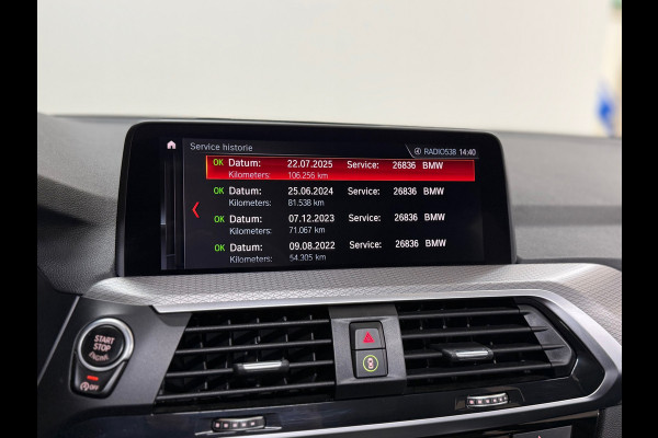 BMW X3 XDrive30i High Ex. M-Sport | Shadow-Line | Pano | Trekhaak | 20"| Ambient | Driving + Park Assist | Adaptief M-onderstel