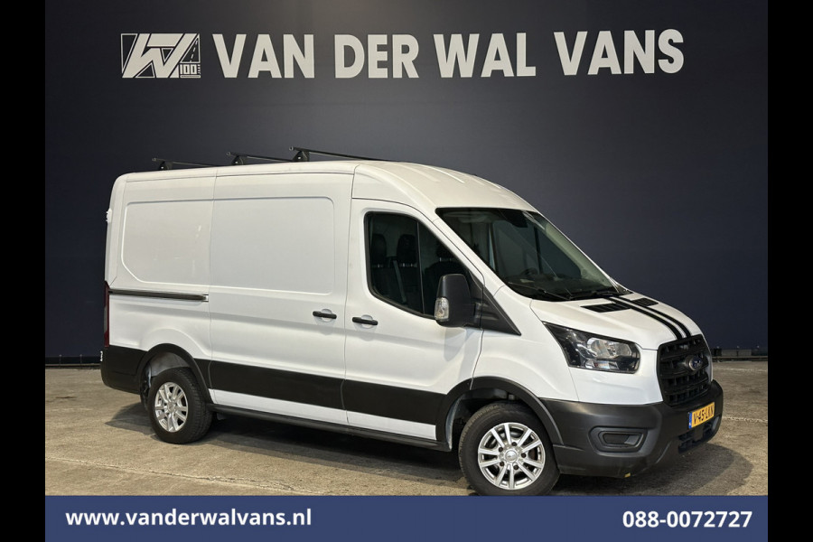 Ford Transit 2.0 TDCI L2H2 Euro6 Airco | 2450kg Trekhaak | LM velgen | Verwarmde voorruit Dakdragers, Bijrijdersbank