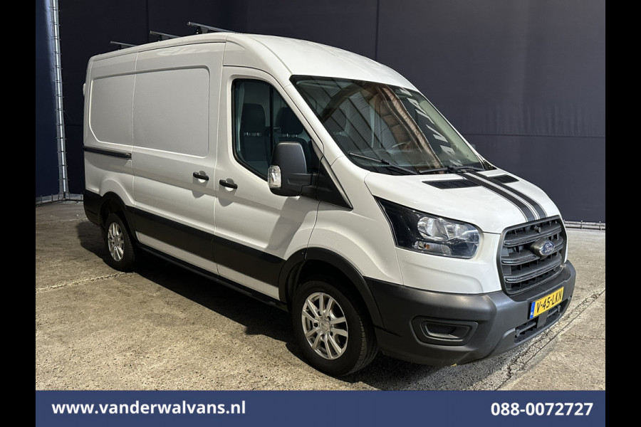 Ford Transit 2.0 TDCI L2H2 Euro6 Airco | 2450kg Trekhaak | LM velgen | Verwarmde voorruit Dakdragers, Bijrijdersbank