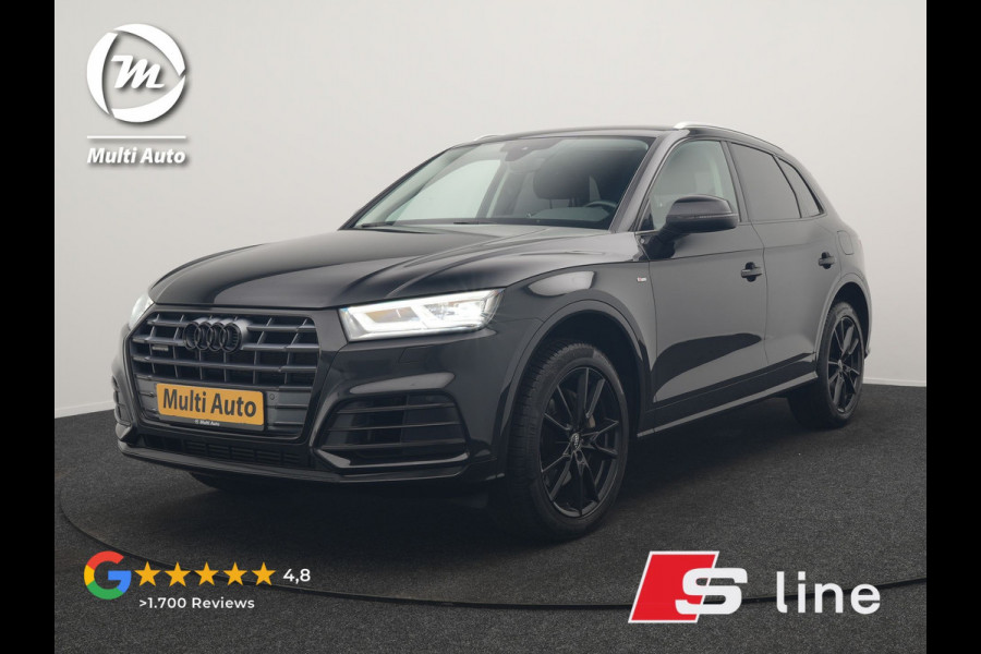 Audi Q5 50 TFSI e Quattro S Line PHEV 300pk Dealer O.H. | Trekhaak Af Fabriek | Sportstoelen Verwarmd | Keyless | 20"L.M | Apple Carplay | Virtual Cockpit | Navigatie | DAB | Plug In Hybrid |