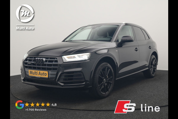 Audi Q5 50 TFSI e Quattro S Line PHEV 300pk Dealer O.H. | Trekhaak Af Fabriek | Sportstoelen Verwarmd | Keyless | 20"L.M | Apple Carplay | Virtual Cockpit | Navigatie | DAB | Plug In Hybrid |
