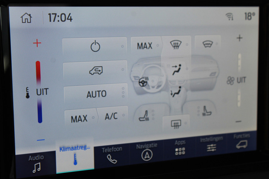 Ford Tourneo Courier 1.0-125pk Titanium AUTOMAAT ! UNIEKE Ford Tourneo Courier personen uitv. Fabr. garantie t/m 26-08-2029. Autm. airco, adapt. cruise cntrl, winterpkkt, LM wielen, navigatie, telefoonvoorb., lane- en side assist etc.