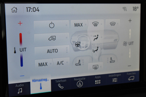 Ford Tourneo Courier 1.0-125pk Titanium AUTOMAAT ! UNIEKE Ford Tourneo Courier personen uitv. Fabr. garantie t/m 26-08-2029. Autm. airco, adapt. cruise cntrl, winterpkkt, LM wielen, navigatie, telefoonvoorb., lane- en side assist etc.