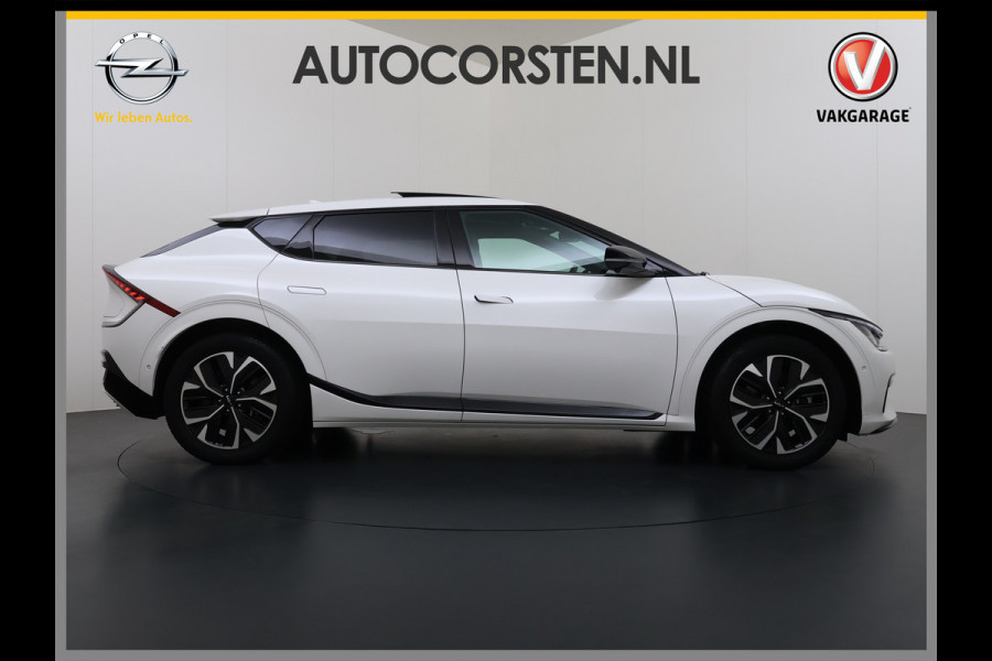 Kia Ev6 GT-Line 77.4 kWh SOH 95% Panoramadak V2L Warmtepomp Trekhaak Head-Up Display Meridian®-Surround Adap.Cruise Matrix Led 360°Camer Stoel+Stuurverwarming Stoel Massage+Ventilatie Elek.Stoelen+Memory Elek.Achterklep Privacy Glas Dealeronderhouden 1e Eigenaar Origineel Nederlandse Auto