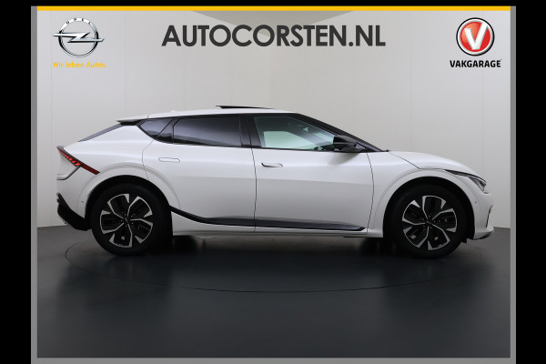 Kia Ev6 GT-Line 77.4 kWh SOH 95% Panoramadak V2L Warmtepomp Trekhaak Head-Up Display Meridian®-Surround Adap.Cruise Matrix Led 360°Camer Stoel+Stuurverwarming Stoel Massage+Ventilatie Elek.Stoelen+Memory Elek.Achterklep Privacy Glas Dealeronderhouden 1e Eigenaar Origineel Nederlandse Auto