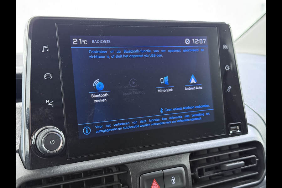 Peugeot Partner 1.5HDi 102PK Airco Navi* via Apple Carplay Android Auto Cruise Control Pdc S&S L1 Betonplex Vloer Lat om Lat Wandbetimmering Schuifdeur 1e Eigenaar Origineel Nederlandse Auto