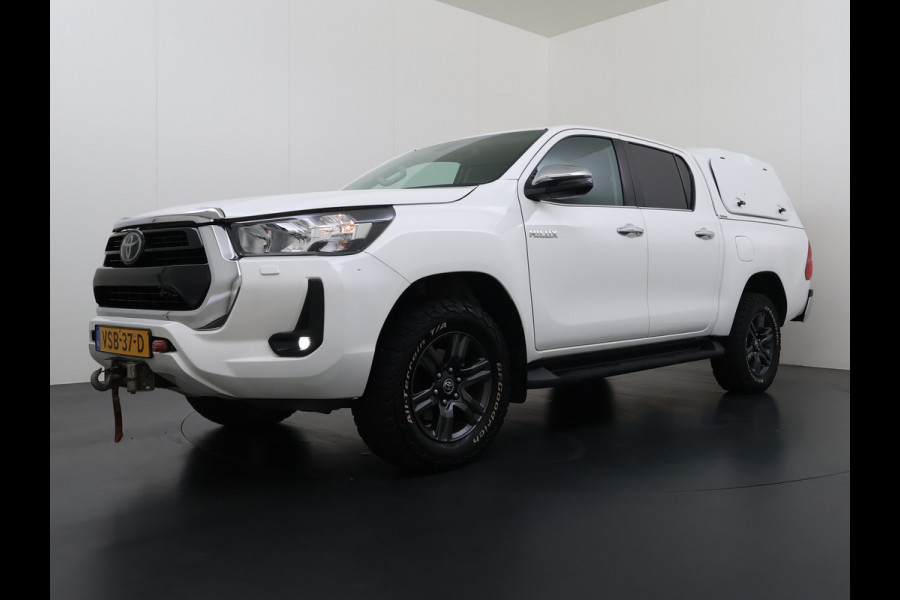 Toyota Hilux 2.4 D-4D 4WD Automaat Double Cab Prof. Lier Canopy Hardtop (Huif) Trekhaak Navi* via Apple Carplay Android Auto Ecc Camera Adap. Lane Assist Inbouw Kasten Bluetooth AWD EURO 6 400Nm 3.500kg Trekvermogen 1e Eigenaar Dealeronderhouden Origineel Nederlandse Auto