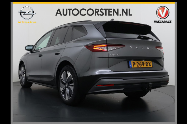 Škoda ENYAQ iV 60 SOH 94% Trekhaak Warmtepomp Navi Ecc Apple Carplay Android Auto Cruise Control Pdc Keyless Advanced Privacy Glas Led DAB Isofix Draadloze telefoonlader Rijstrooksensor 1.000KG Trekgewicht 1e Eigenaar Origineel Nederlandse Auto