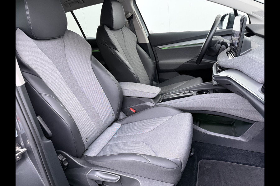 Škoda ENYAQ iV 60 SOH 94% Trekhaak Warmtepomp Navi Ecc Apple Carplay Android Auto Cruise Control Pdc Keyless Advanced Privacy Glas Led DAB Isofix Draadloze telefoonlader Rijstrooksensor 1.000KG Trekgewicht 1e Eigenaar Origineel Nederlandse Auto