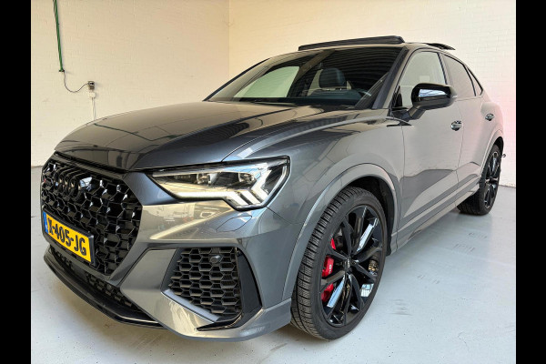 Audi RSQ3 Sportback Automaat 2.5 TFSI 400PK Quattro Daytona Grey, Black Pakket, Alcantara/Half Leder, Schuifdak, 21inch, Trekhaak