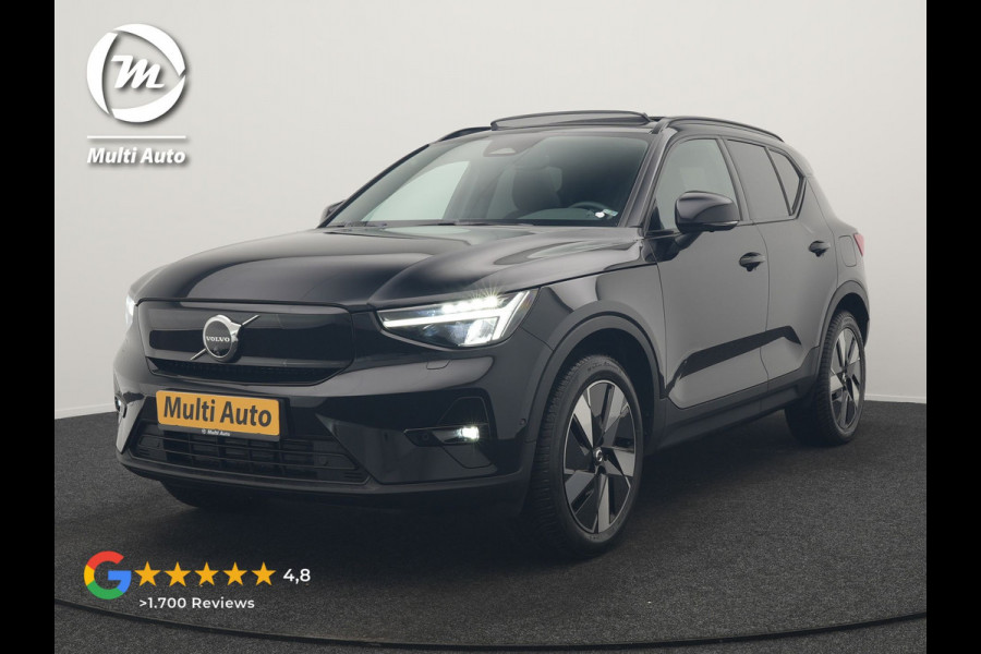 Volvo XC40 Single Motor Extended Range Ultimate 82 kWh 252pk Dealer O.H. | Panodak | Adaptive Cruise | 360 Camera | Harman / Kardon | Warmtepomp | Sportstoelen Memory & Verwarmd | Google Assistent | Keyless | Blis | Stuur Verwarmd | Apple Carplay | DAB | 19"L.M |