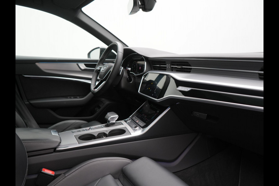 Audi A6 Avant 50 TFSI e Quattro 2x S Line PHEV 300pk Dealer O.H. | Trekhaak Af Fabriek | Panodak | Adaptive Cruise | Camera | Lederen Sportstoelen & Stuur Verwarmd | Blis | Sfeerverlichting | Apple Carplay | Navigatie | DAB | Plug In Hybrid |