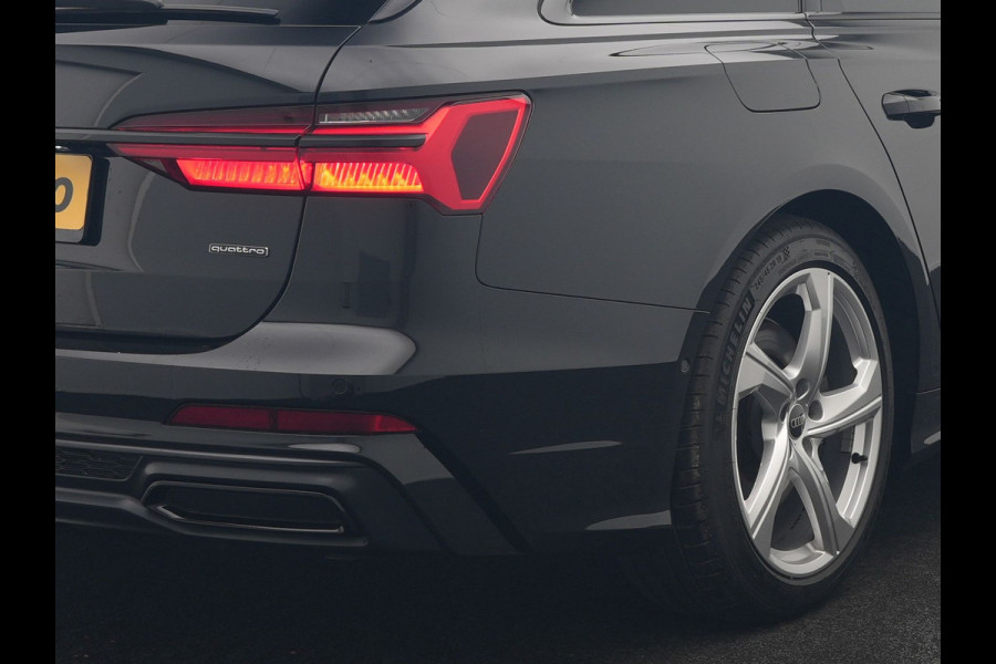 Audi A6 Avant 50 TFSI e Quattro 2x S Line PHEV 300pk Dealer O.H. | Trekhaak Af Fabriek | Panodak | Adaptive Cruise | Camera | Lederen Sportstoelen & Stuur Verwarmd | Blis | Sfeerverlichting | Apple Carplay | Navigatie | DAB | Plug In Hybrid |