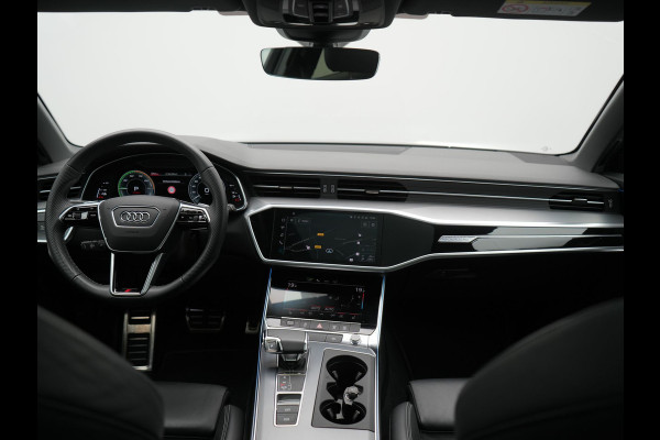 Audi A6 Avant 50 TFSI e Quattro 2x S Line PHEV 300pk Dealer O.H. | Trekhaak Af Fabriek | Panodak | Adaptive Cruise | Camera | Lederen Sportstoelen & Stuur Verwarmd | Blis | Sfeerverlichting | Apple Carplay | Navigatie | DAB | Plug In Hybrid |