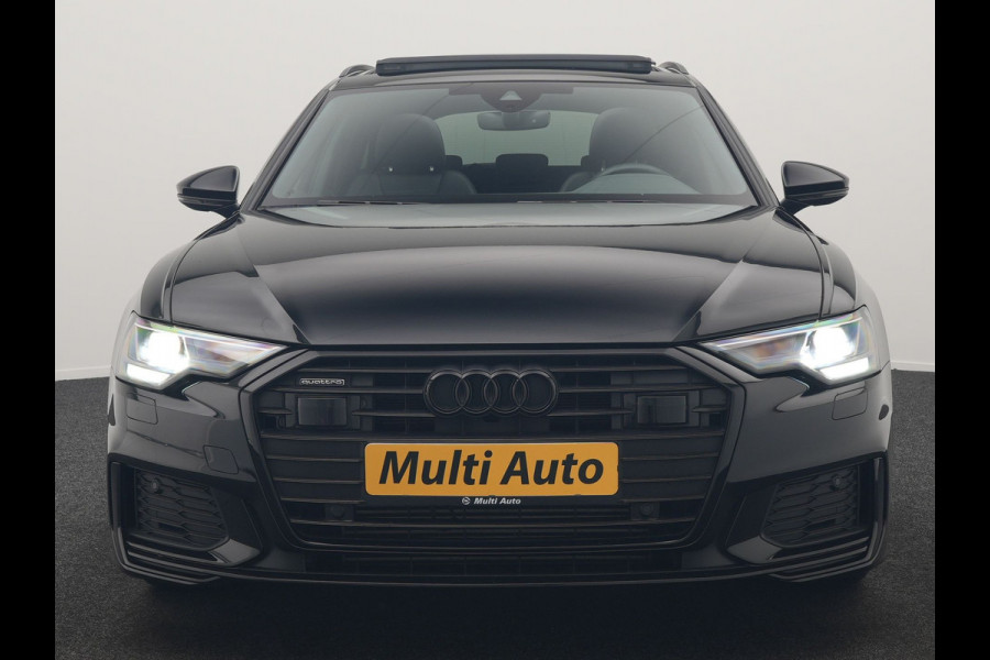 Audi A6 Avant 50 TFSI e Quattro 2x S Line PHEV 300pk Dealer O.H. | Trekhaak Af Fabriek | Panodak | Adaptive Cruise | Camera | Lederen Sportstoelen & Stuur Verwarmd | Blis | Sfeerverlichting | Apple Carplay | Navigatie | DAB | Plug In Hybrid |