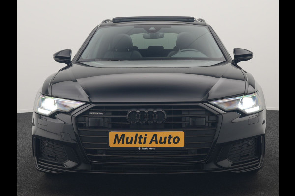 Audi A6 Avant 50 TFSI e Quattro 2x S Line PHEV 300pk Dealer O.H. | Trekhaak Af Fabriek | Panodak | Adaptive Cruise | Camera | Lederen Sportstoelen & Stuur Verwarmd | Blis | Sfeerverlichting | Apple Carplay | Navigatie | DAB | Plug In Hybrid |
