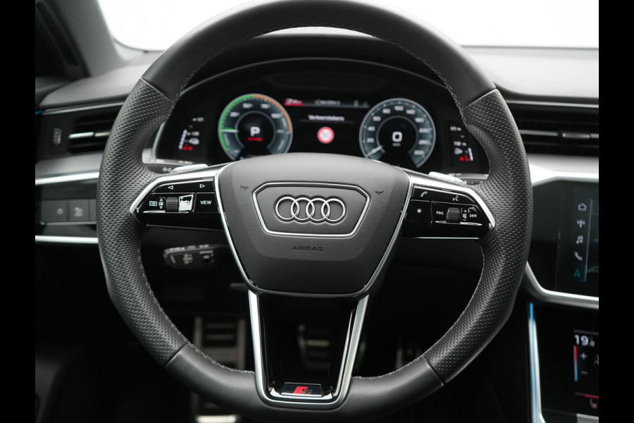 Audi A6 Avant 50 TFSI e Quattro 2x S Line PHEV 300pk Dealer O.H. | Trekhaak Af Fabriek | Panodak | Adaptive Cruise | Camera | Lederen Sportstoelen & Stuur Verwarmd | Blis | Sfeerverlichting | Apple Carplay | Navigatie | DAB | Plug In Hybrid |