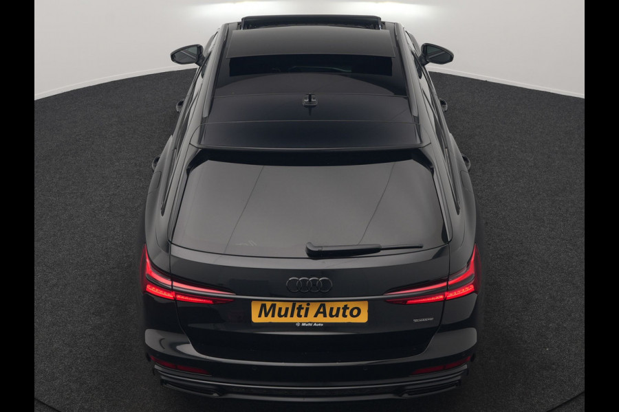 Audi A6 Avant 50 TFSI e Quattro 2x S Line PHEV 300pk Dealer O.H. | Trekhaak Af Fabriek | Panodak | Adaptive Cruise | Camera | Lederen Sportstoelen & Stuur Verwarmd | Blis | Sfeerverlichting | Apple Carplay | Navigatie | DAB | Plug In Hybrid |