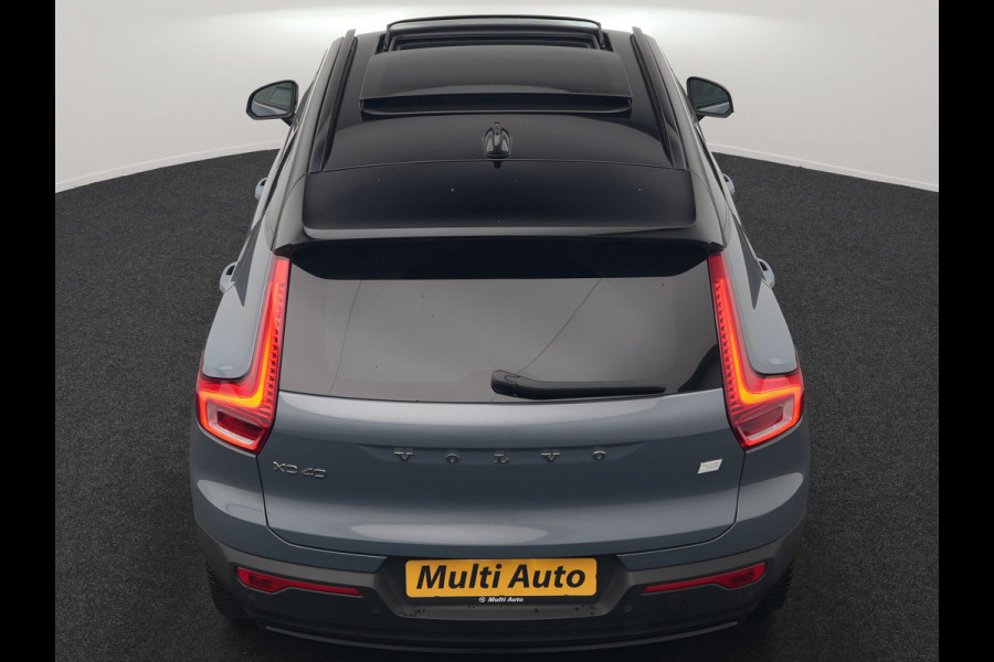 Volvo XC40 Recharge Twin Ultimate 78 kWh 408pk | Panodak | Adaptive Cruise | 360 Camera | Harman / Kardon | Lederen Sportstoelen Memory & Verwarmd | Blis | Keyless | Stuur Verwarmd | Google Assistent | Apple Carplay | DAB | 20"L.M |
