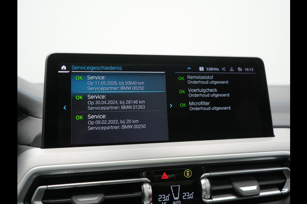 BMW iX3 M Sport 80 kWh 286pk Dealer O.H. | Trekhaak Af Fabriek | Panodak | Head Up | Adaptive Cruise | 360 Camera | Adaptief Onderstel | Harman / Kardon | Lederen Sportstoelen Memory & Verwarmd | Keyless | Blis | Apple Carplay | Sfeerverlichting | Navigatie | DAB | 20"L.M |