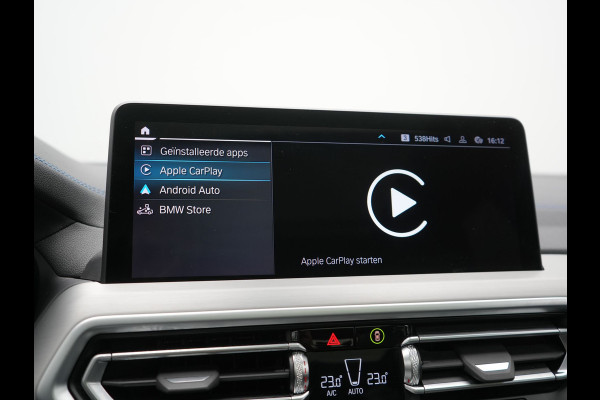 BMW iX3 M Sport 80 kWh 286pk Dealer O.H. | Trekhaak Af Fabriek | Panodak | Head Up | Adaptive Cruise | 360 Camera | Adaptief Onderstel | Harman / Kardon | Lederen Sportstoelen Memory & Verwarmd | Keyless | Blis | Apple Carplay | Sfeerverlichting | Navigatie | DAB | 20"L.M |