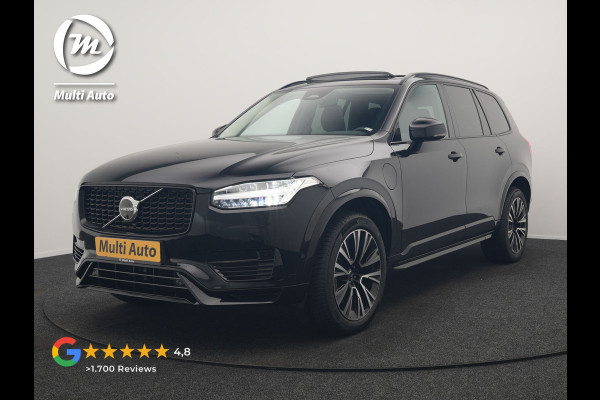 Volvo XC90 T8 Recharge AWD Plus Dark 7Persoons LONG RANGE PHEV 455pk Dealer O.H. | Trekhaak Af Fabriek | Panodak | Adaptive Cruise | 360 Camera | Harman / Kardon | Lederen Sportstoelen Memory & Verwarmd | Stuur Verwarmd | Google Assistent | Apple Carplay | Keyless | Plug In Hybrid |