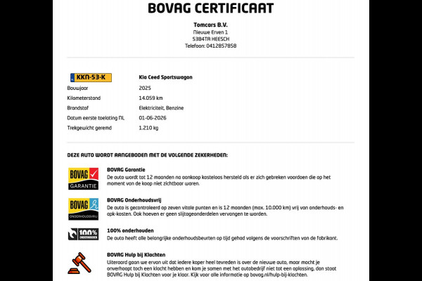 Kia Ceed Sportswagon 1.5 T-GDi 140PK MHEV Automaat DynamicPlusline 11-2025!/Navigatie/Adapt.-cruise/Keyfree/Winter-pack