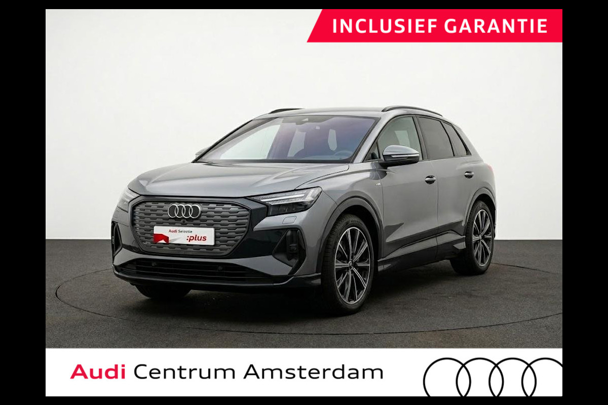 Audi Q4 e-tron 40 Launch edition S Competition 77 kWh 204pk | SOH 96,62% | Panoramadak | Elektrisch verstelbare stoelen | Sonos Audio | head up Display | Keyless |