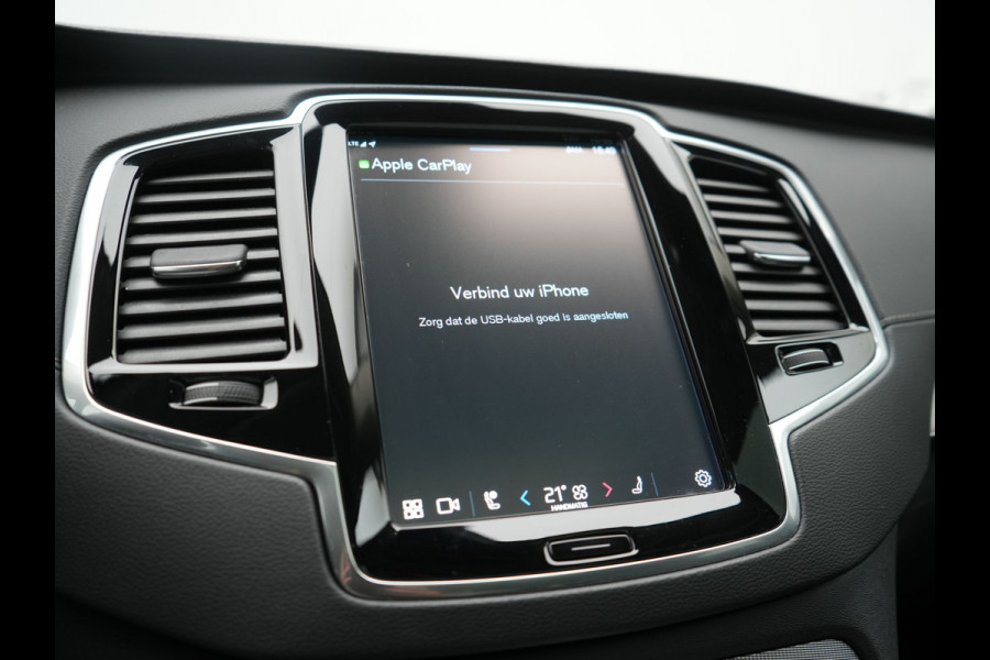 Volvo XC90 T8 Recharge AWD Plus Dark 7Persoons LONG RANGE PHEV 455pk Dealer O.H. | Trekhaak Af Fabriek | Panodak | Adaptive Cruise | 360 Camera | Harman / Kardon | Lederen Sportstoelen Memory & Verwarmd | Stuur Verwarmd | Google Assistent | Apple Carplay | Keyless | Plug In Hybrid |