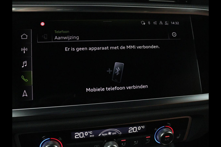 Audi Q3 45 TFSIe Advanced edition | SOH 95,2% | Leder | Stoelverwarming | Carplay | Keyless | Navigatie | Virtual Cockpit | Parkeerhulp | Climate control | Bluetooth | Cruise control | Getint glas | PHEV | Plug In