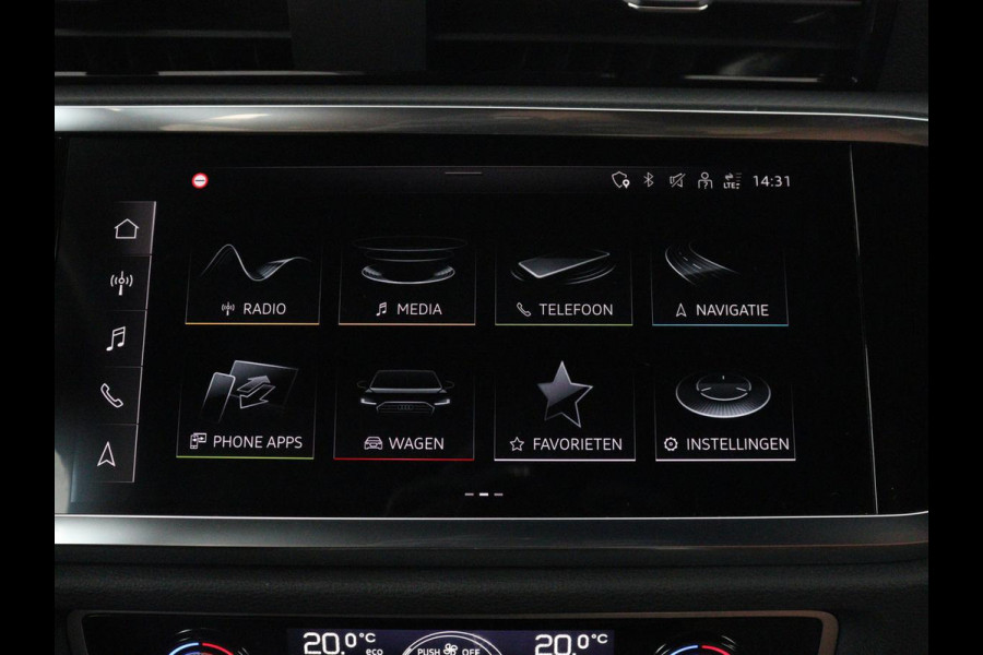 Audi Q3 45 TFSIe Advanced edition | SOH 95,2% | Leder | Stoelverwarming | Carplay | Keyless | Navigatie | Virtual Cockpit | Parkeerhulp | Climate control | Bluetooth | Cruise control | Getint glas | PHEV | Plug In