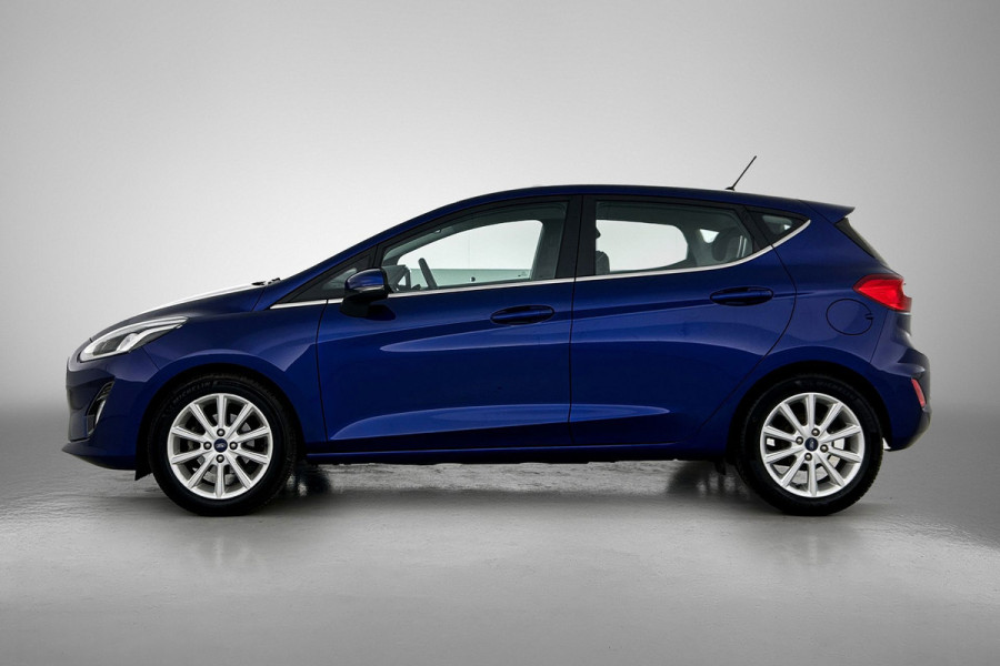 Ford Fiesta 1.0 EcoBoost Titanium Automaat (NAVIGATIE, STUURBEDIENING, CARPLAY, 1e EIGENAAR, GOED ONDERHOUDEN)