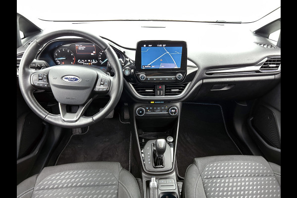 Ford Fiesta 1.0 EcoBoost Titanium Automaat (NAVIGATIE, STUURBEDIENING, CARPLAY, 1e EIGENAAR, GOED ONDERHOUDEN)